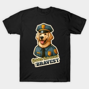 Golden Retriever police T-Shirt